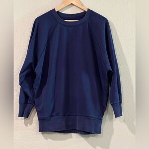 aerie Navy Blue Crewneck Sweatshirt